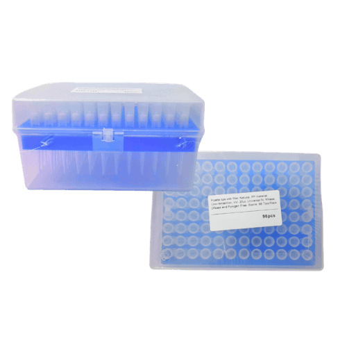 Puntas 1000ul, 10 racks 100 puntas (1000 puntas) esteril y filtro y baja ret