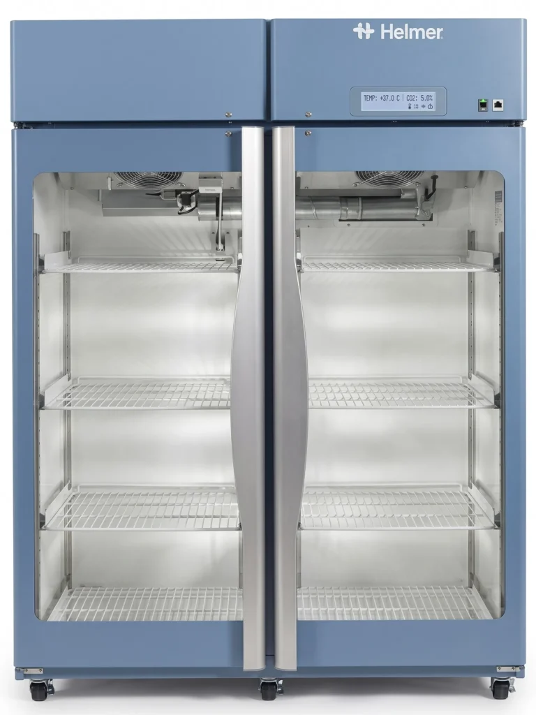 Refrigerador de laboratorio de doble puerta