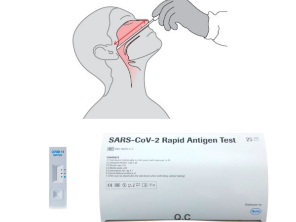 Prueba rápida nasofaríngea de antígeno covid19